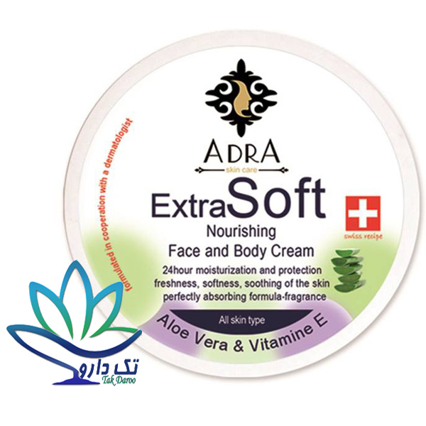 کرم مرطوب کننده و مغذی آدرا حجم 200 میلی لیتر